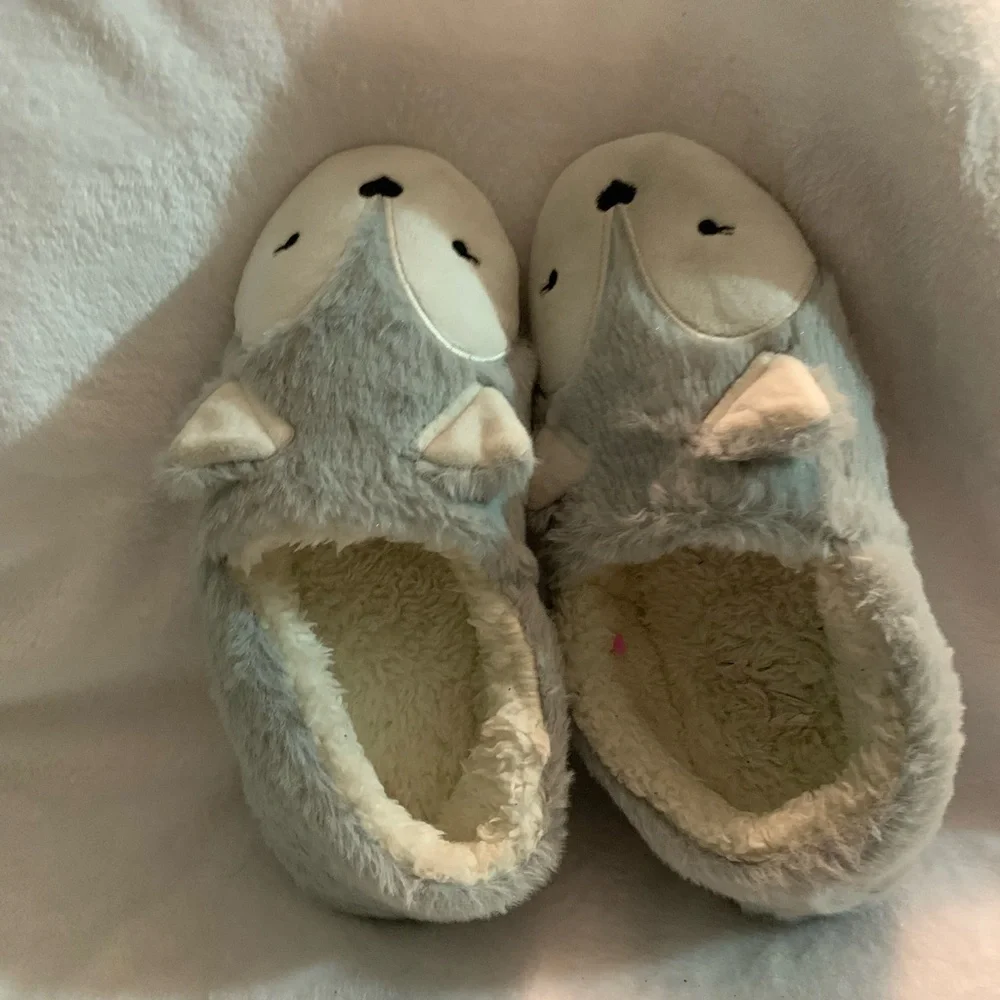 Caramella Bubble Fox Slippers for Women Animal Fuzzy House Slippers